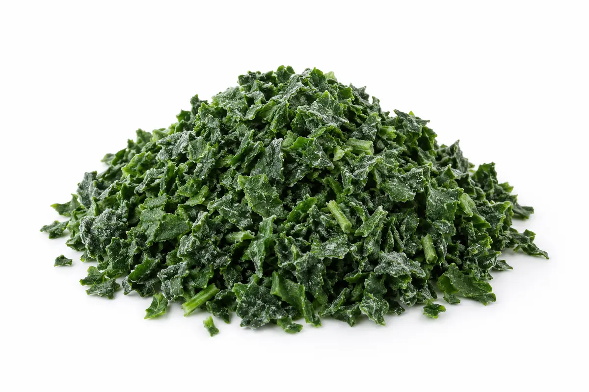 Frozen finely chopped Egyptian molokhia