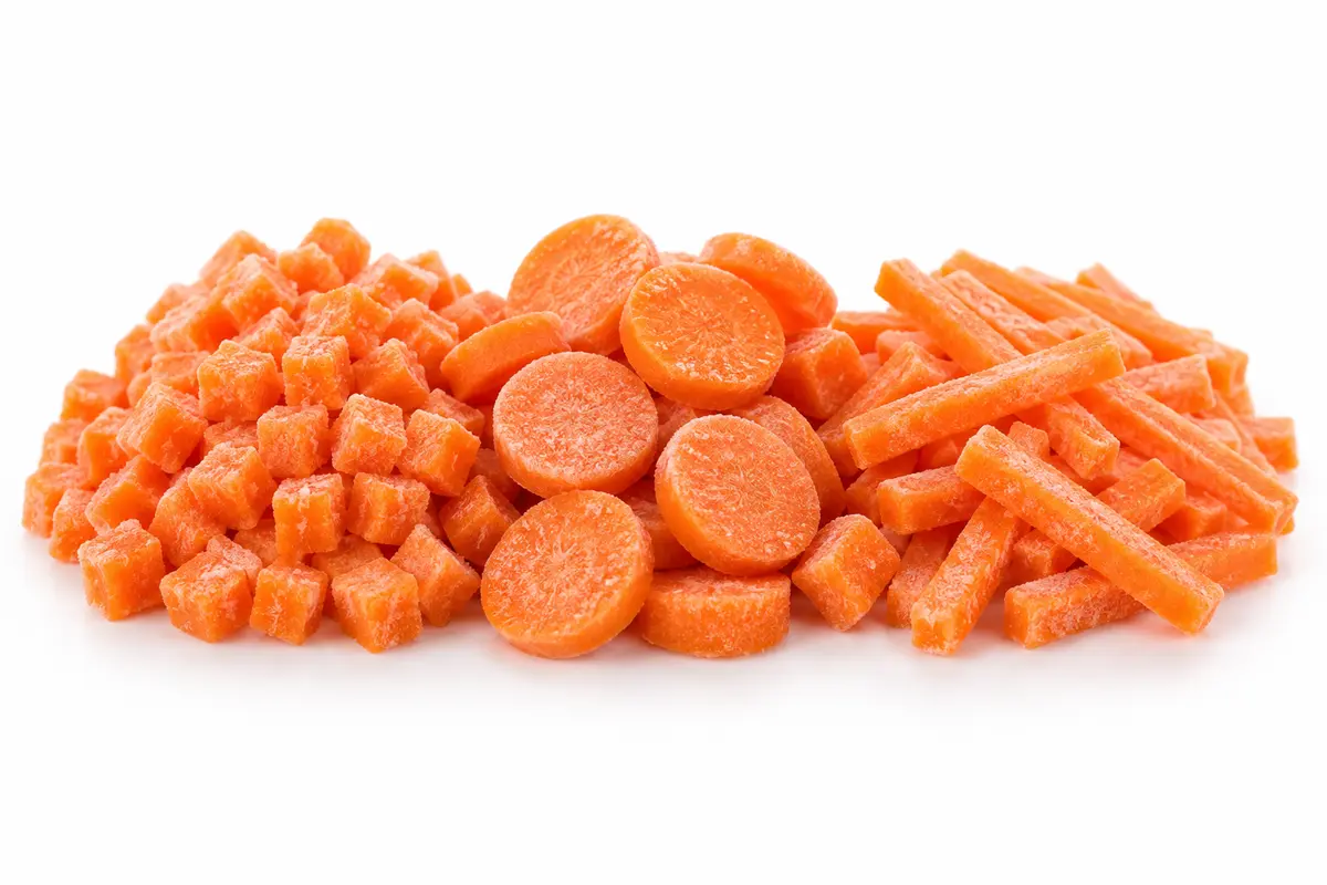 IQF frozen Egyptian carrot slices