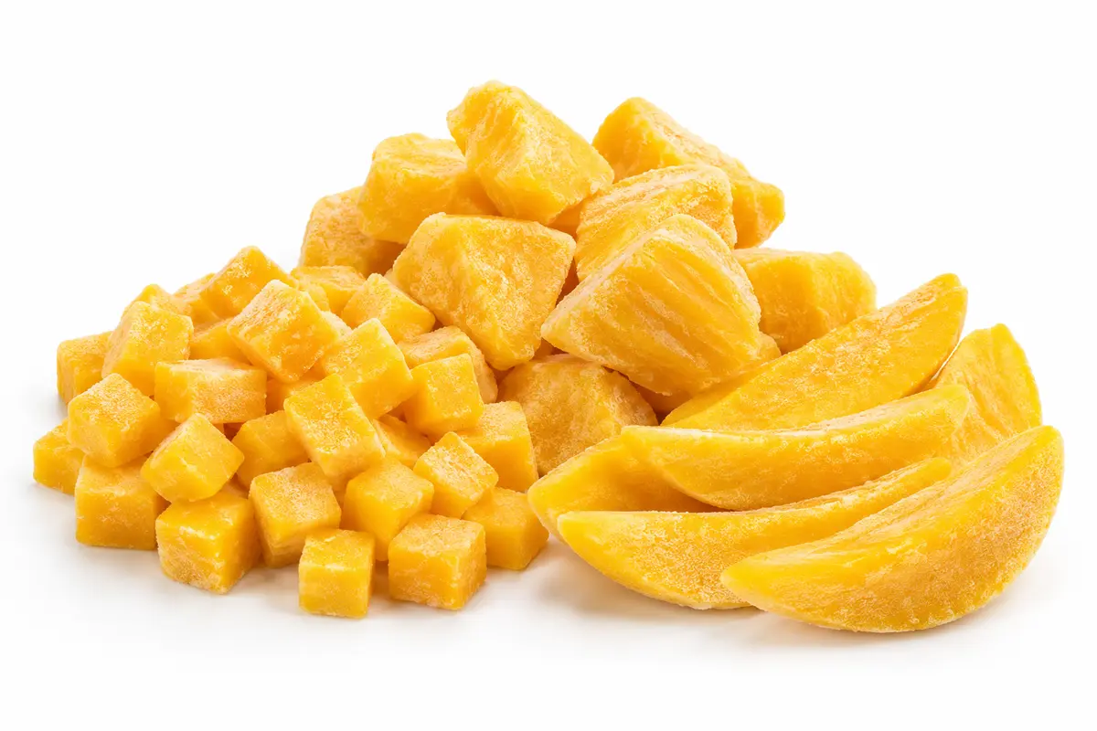 IQF frozen Egyptian mango cubes